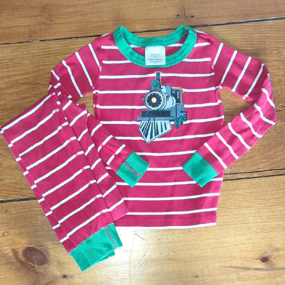 EUC Choo Choo Train Pajamas 5